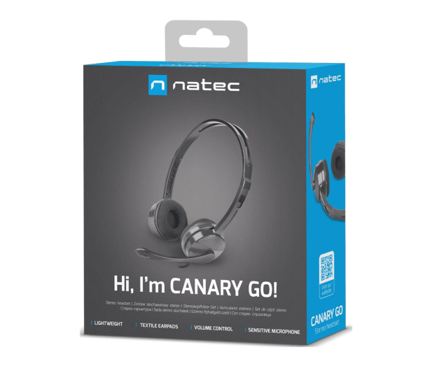 NATEC SŁUCHAWKI NAUSZNE STEREO CANARY GO Z MIKROFONEM I REGULACJĄ NSL-1665 - 1470224 - zdjęcie 5